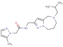 N-[(5-isobutyl-5,6,7,8-tetrahydro-4H-pyrazolo[1,5-a][1,4]diazepin-2-yl)methyl]-2-(5-methyl-1H-pyrazol-1-yl)acetamide