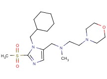 N-{[1-(cyclohexylmethyl)-2-(methylsulfonyl)-1H-imidazol-5-yl]methyl}-N-methyl-2-(4-morpholinyl)ethanamine