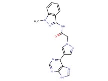 N-(1-methyl-1H-indazol-3-yl)-2-[4-(9H-purin-6-yl)-1H-pyrazol-1-yl]acetamide