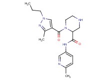 1-[(3-methyl-1-propyl-1H-pyrazol-4-yl)carbonyl]-N-(6-methyl-3-pyridinyl)-2-piperazinecarboxamide