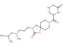 3-{3-[isobutyl(methyl)amino]propyl}-8-[(6-oxopiperazin-2-yl)carbonyl]-1-oxa-3,8-diazaspiro[4.5]decan-2-one