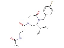 N-{3-[4-(4-fluorobenzyl)-3-isopropyl-5-oxo-1,4-diazepan-1-yl]-3-oxopropyl}acetamide