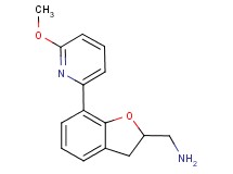 1-[7-(6-methoxypyridin-2-yl)-2,3-dihydro-1-benzofuran-2-yl]methanamine