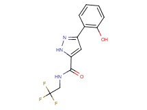 3-(2-hydroxyphenyl)-N-(2,2,2-trifluoroethyl)-1H-pyrazole-5-carboxamide