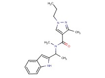 N-[1-(1H-indol-2-yl)ethyl]-N,3-dimethyl-1-propyl-1H-pyrazole-4-carboxamide