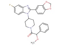 2-(1,3-benzodioxol-5-yl)-5-fluoro-1-{1-[methoxy(phenyl)acetyl]-4-piperidinyl}-1H-benzimidazole