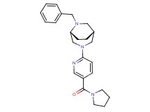 (1R*,5R*)-6-benzyl-3-[5-(pyrrolidin-1-ylcarbonyl)pyridin-2-yl]-3,6-diazabicyclo[3.2.2]nonane