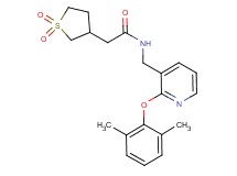 N-{[2-(2,6-dimethylphenoxy)-3-pyridinyl]methyl}-2-(1,1-dioxidotetrahydro-3-thienyl)acetamide