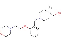 {4-methyl-1-[2-(2-morpholin-4-ylethoxy)benzyl]piperidin-4-yl}methanol