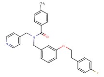 N-{3-[2-(4-fluorophenyl)ethoxy]benzyl}-4-methyl-N-(4-pyridinylmethyl)benzamide
