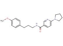 N-[3-(4-methoxyphenyl)propyl]-6-pyrrolidin-1-ylnicotinamide