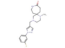 4-{[1-(3-fluorophenyl)-1H-pyrazol-4-yl]methyl}-1-methyl-1,4,9-triazaspiro[5.6]dodecan-10-one