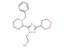2-[5-(1-benzylpiperidin-2-yl)-3-(tetrahydro-2H-pyran-4-yl)-1H-1,2,4-triazol-1-yl]ethanol
