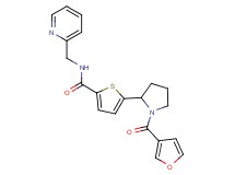 5-[1-(3-furoyl)-2-pyrrolidinyl]-N-(2-pyridinylmethyl)-2-thiophenecarboxamide