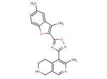 5-[5-(3,5-dimethyl-1-benzofuran-2-yl)-1,2,4-oxadiazol-3-yl]-6-methyl-1,2,3,4-tetrahydro-2,7-naphthyridine hydrochloride