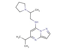 5-isopropyl-N-[2-(1-pyrrolidinyl)propyl]pyrazolo[1,5-a]pyrimidin-7-amine