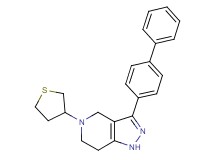 3-(4-biphenylyl)-5-(tetrahydro-3-thienyl)-4,5,6,7-tetrahydro-1H-pyrazolo[4,3-c]pyridine