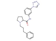 1-(3-phenylpropyl)-N-[3-(1H-tetrazol-1-yl)phenyl]prolinamide