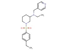 N-ethyl-1-[(4-ethylphenyl)sulfonyl]-N-(4-pyridinylmethyl)-3-piperidinamine