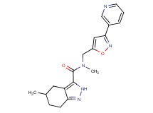 N,5-dimethyl-N-{[3-(3-pyridinyl)-5-isoxazolyl]methyl}-4,5,6,7-tetrahydro-2H-indazole-3-carboxamide