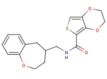N-(2,3,4,5-tetrahydro-1-benzoxepin-4-ylmethyl)-2,3-dihydrothieno[3,4-b][1,4]dioxine-5-carboxamide