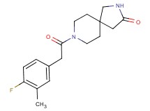 8-[(4-fluoro-3-methylphenyl)acetyl]-2,8-diazaspiro[4.5]decan-3-one