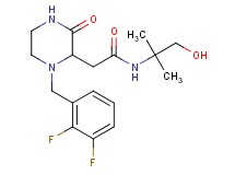 2-[1-(2,3-difluorobenzyl)-3-oxo-2-piperazinyl]-N-(2-hydroxy-1,1-dimethylethyl)acetamide