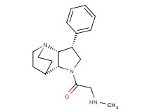 N-methyl-2-oxo-2-[rel-(2R,3R,6R)-3-phenyl-1,5-diazatricyclo[5.2.2.0~2,6~]undec-5-yl]ethanamine dihydrochloride