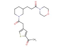 1-[4-(2-{3-[3-(4-morpholinyl)-3-oxopropyl]-1-piperidinyl}-2-oxoethyl)-2-thienyl]ethanone