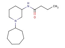 N-(1-cycloheptyl-3-piperidinyl)butanamide