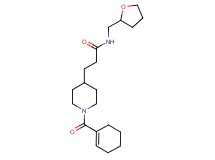 3-[1-(1-cyclohexen-1-ylcarbonyl)-4-piperidinyl]-N-(tetrahydro-2-furanylmethyl)propanamide