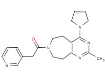 4-(2,5-dihydro-1H-pyrrol-1-yl)-2-methyl-7-(pyridin-3-ylacetyl)-6,7,8,9-tetrahydro-5H-pyrimido[4,5-d]azepine