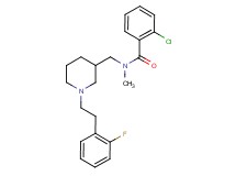 2-chloro-N-({1-[2-(2-fluorophenyl)ethyl]-3-piperidinyl}methyl)-N-methylbenzamide