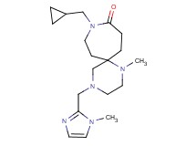 9-(cyclopropylmethyl)-1-methyl-4-[(1-methyl-1H-imidazol-2-yl)methyl]-1,4,9-triazaspiro[5.6]dodecan-10-one