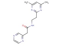 N-[2-(4,6-dimethylpyrimidin-2-yl)ethyl]-2-pyrazin-2-ylacetamide