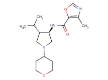 N-[rel-(3R,4S)-4-isopropyl-1-(tetrahydro-2H-pyran-4-yl)-3-pyrrolidinyl]-4-methyl-1,3-oxazole-5-carboxamide hydrochloride