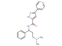 N-[3-(dimethylamino)-1-phenylpropyl]-3-pyridin-4-yl-1H-pyrazole-5-carboxamide