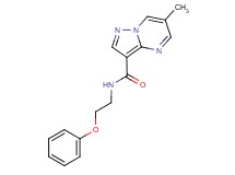 6-methyl-N-(2-phenoxyethyl)pyrazolo[1,5-a]pyrimidine-3-carboxamide