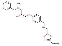 1-[benzyl(methyl)amino]-3-[4-({[(3-ethyl-5-isoxazolyl)methyl]amino}methyl)phenoxy]-2-propanol