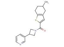 3-{1-[(5-methyl-4,5,6,7-tetrahydro-1-benzothien-2-yl)carbonyl]-3-azetidinyl}pyridine