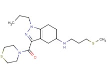 N-[3-(methylthio)propyl]-1-propyl-3-(4-thiomorpholinylcarbonyl)-4,5,6,7-tetrahydro-1H-indazol-5-amine