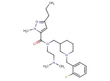 N-[2-(dimethylamino)ethyl]-N-{[1-(2-fluorobenzyl)-3-piperidinyl]methyl}-1-methyl-3-propyl-1H-pyrazole-5-carboxamide