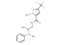 1-methyl-N-{2-[methyl(phenyl)amino]propyl}-3-(trifluoromethyl)-1H-pyrazole-5-carboxamide