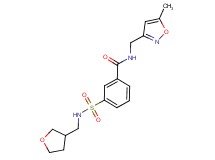 N-[(5-methylisoxazol-3-yl)methyl]-3-{[(tetrahydrofuran-3-ylmethyl)amino]sulfonyl}benzamide