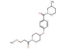 1-(4-{[1-(3-methoxypropanoyl)piperidin-4-yl]oxy}benzoyl)-3-methylpiperidine