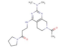 7-acetyl-N~2~,N~2~-dimethyl-N~4~-(3-oxo-3-pyrrolidin-1-ylpropyl)-5,6,7,8-tetrahydropyrido[3,4-d]pyrimidine-2,4-diamine