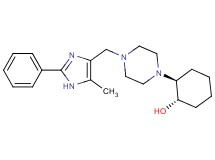 rel-(1S,2S)-2-{4-[(5-methyl-2-phenyl-1H-imidazol-4-yl)methyl]-1-piperazinyl}cyclohexanol bis(trifluoroacetate) (salt)