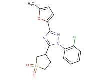1-(2-chlorophenyl)-5-(1,1-dioxidotetrahydro-3-thienyl)-3-(5-methyl-2-furyl)-1H-1,2,4-triazole