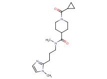1-(cyclopropylcarbonyl)-N-methyl-N-[3-(1-methyl-1H-imidazol-2-yl)propyl]-4-piperidinecarboxamide