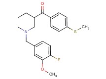 [1-(4-fluoro-3-methoxybenzyl)-3-piperidinyl][4-(methylthio)phenyl]methanone
